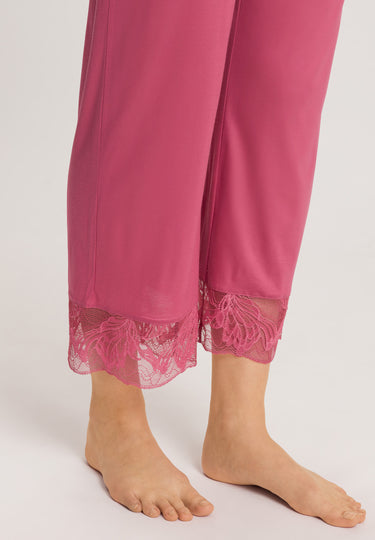 74887 Eva Long Sleeve Cropped Pajama - 2414 Rose Wine